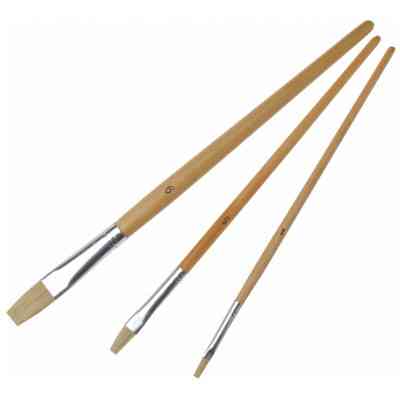 Кисточка для рисования Maxi набор ворс щетина (№ 1, 5, 9 плоские) (MX60827) Винница