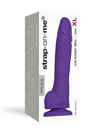 Реалистичный фаллоимитатор Strap-On-Me SOFT REALISTIC DILDO Violet - Size XL Sex Aura Киев
