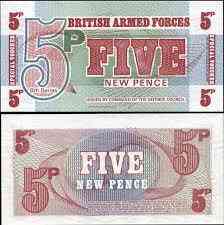 British Armed Forces Британська Армія 5 N. Pence 1972 UNC 6th. Ser. M47 Полтава
