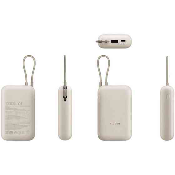 Павербанк 10000 mAh Xiaomi BHR9072GL встроенный кабель power bank повербанк Одесса