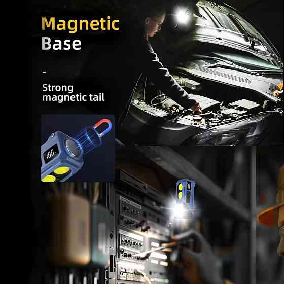 Налобний ліхтар YEMAO YM-T615, 500LM, (White+Red), Сенсор, ЗП Type-C Дніпро