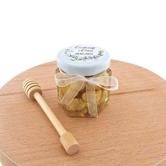 Бонбоньерка на свадьбу в стеклянной баночке Одесса