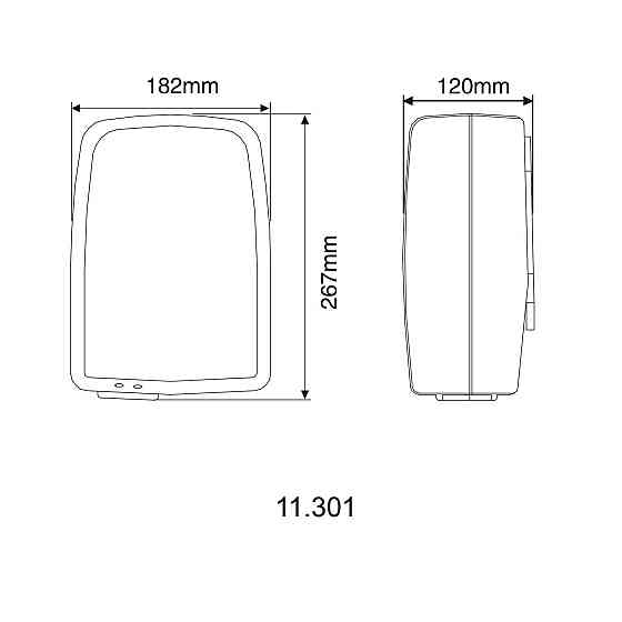 Сушарка для рук HOTEC 11.301 ABS White Луцк