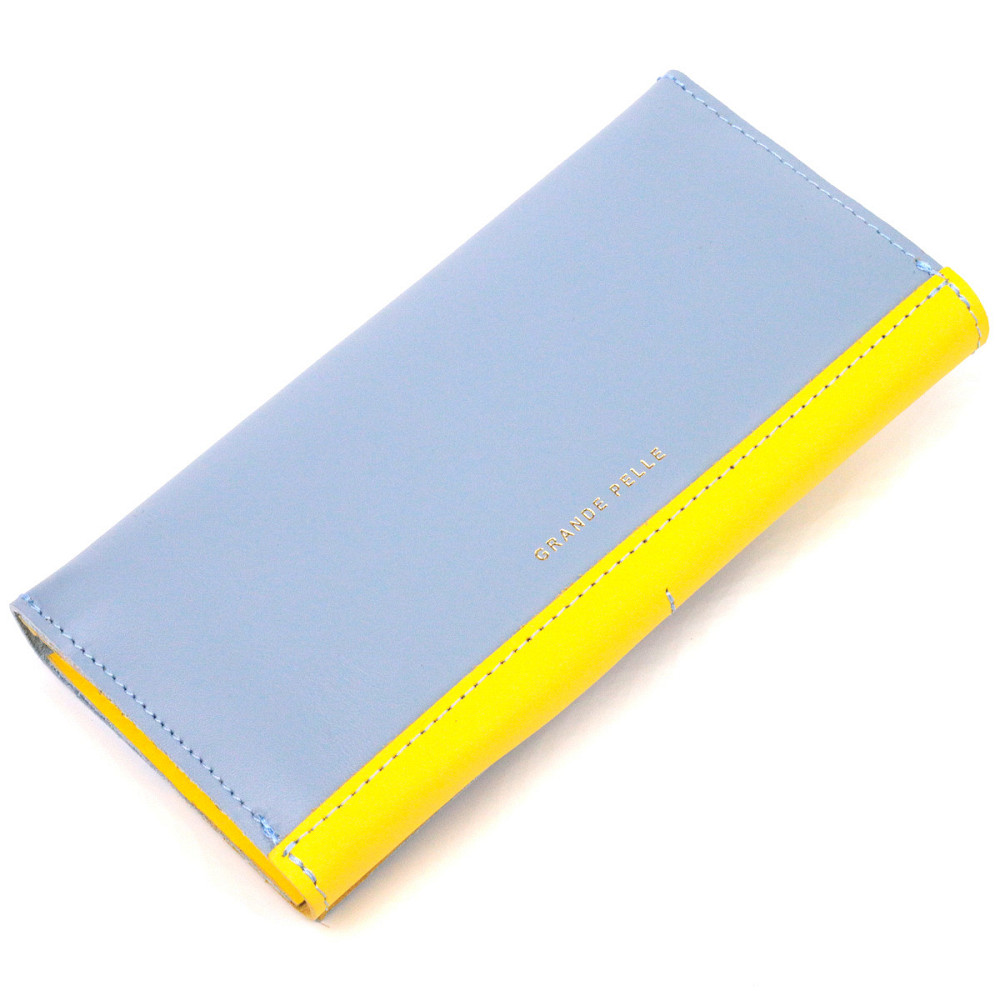 Вместительный женский кожаный кошелек комби двух цветов Сердце (GRANDE PELLE) Киев - изображение 6