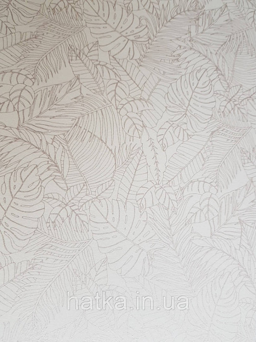 Обои флизелиновые  Khroma LAV301 LA VIE EN ROSE бежевые ветки листья серебрянные Киев - изображение 1