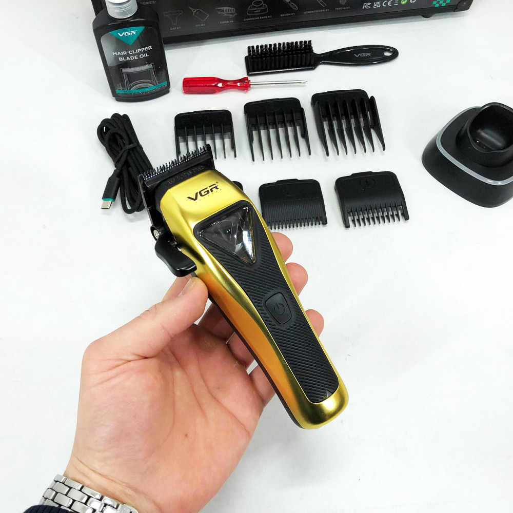 Триммер беспроводной, Моющаяся машинка для стрижки, Электробритва для стрижки головы LS-48 Львов - изображение 11