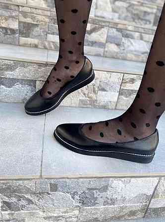 Injers Балетки жіночі INJERS 191 чорні (весна-осінь, шкіра натуральна) (1284) лише 40р. Коломия