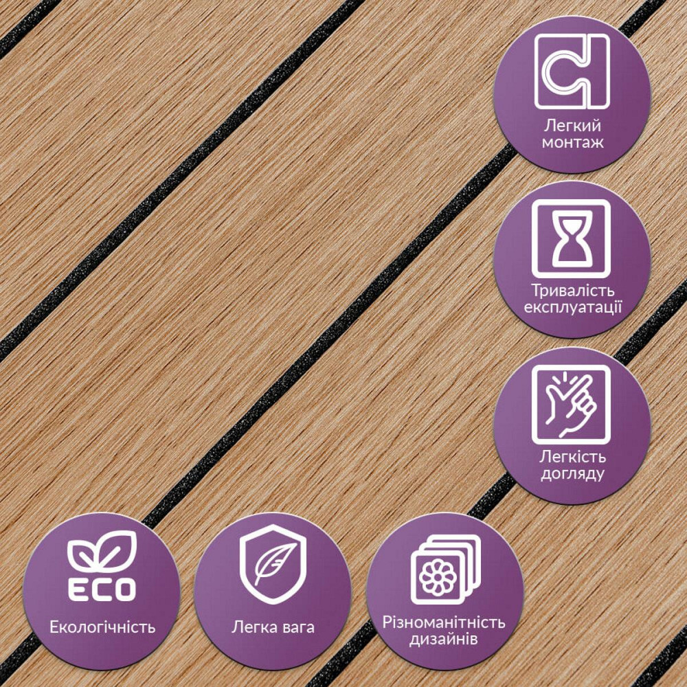 Покрытие виниловое самоклеющееся 3D рейки 600х600х2,8мм Теплый янтарь SW-00002205 Днепр - изображение 5