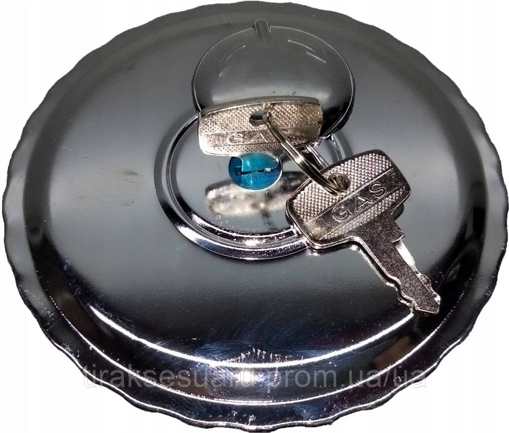 Кришка паливного бака D-60мм з ключем (метал) VOLVO Scania IVECO Кришка бензобака 60мм з ключем Луцьк - фото 1