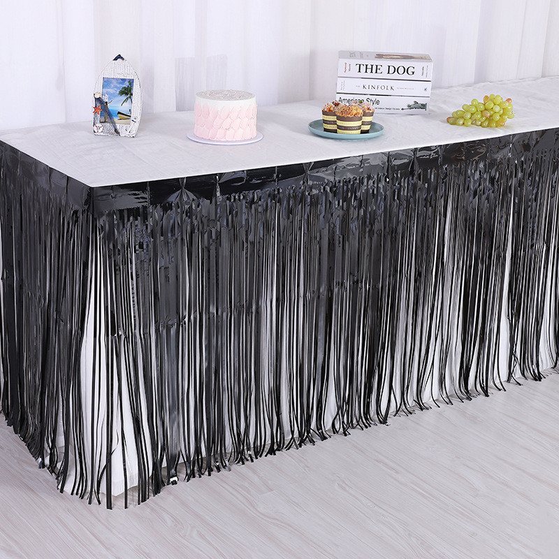 Дождик широкий на стену и стол 74 см на 274 см черный Киев - изображение 3