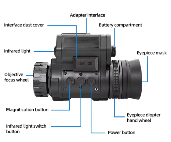 Монокуляр нічного бачення NVG50 Pro + Wilcox L4G24 + міст (до 600м у темряві) Вінниця