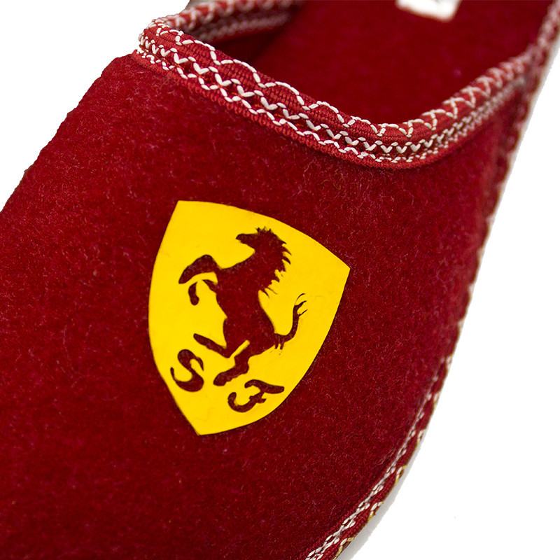 Тапочки чоловічі кімнатні червоні шерсть "SF" закритий носок Одеса - фото 6