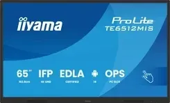 Інтерактивна дошка Iiyama Te6512Mis-B4Ag Signage Display Płaski Panel Digital 165,1cm (TE6512MISB4AG) Київ