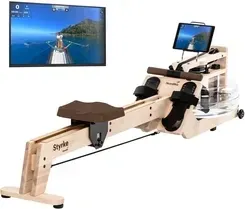 Гребной тренажер Skandika Wioślarz Wodny Styrke Drewno Jesionowe, Do 180 Kg, Bluetooth Białe Киев - изображение 1