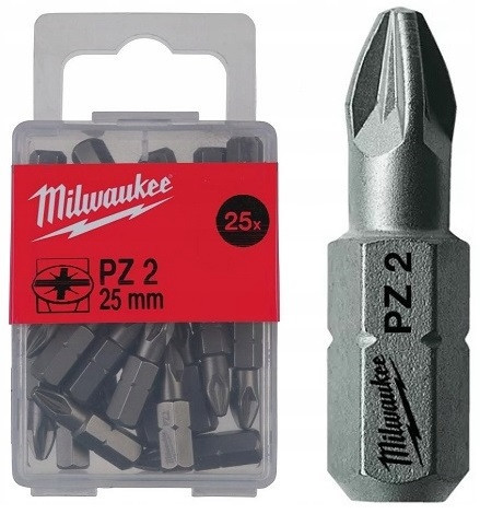Біта для шуруповеерта Milwaukee pz2 x 25 мм (25 шт) 4932399590 Коломыя - изображение 1