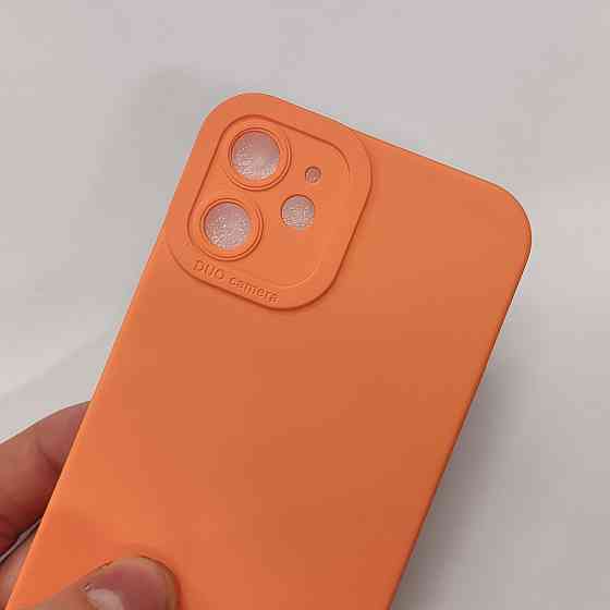 Чехол Silicone Case FULL CAMERA Iphone 12mini Orange Київ