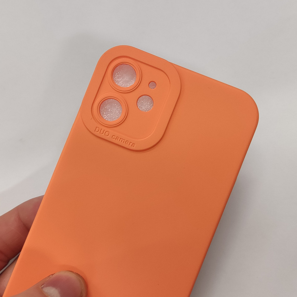 Чехол Silicone Case FULL CAMERA Iphone 12mini Orange Київ - фото 1