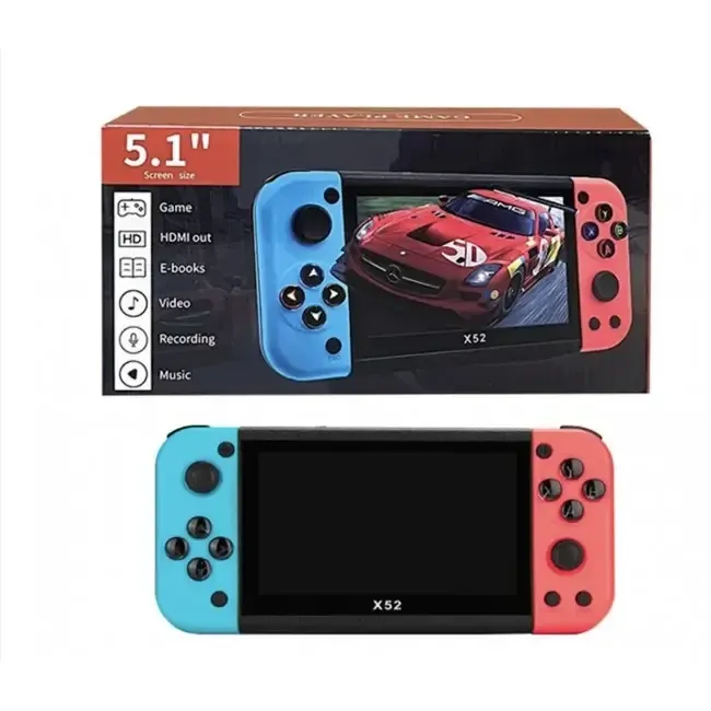 Портативна ігрова консоль X52 з великим екраном, вбудованими іграми, акумулятором і підтримкою TV-виходу Одеса - фото 2