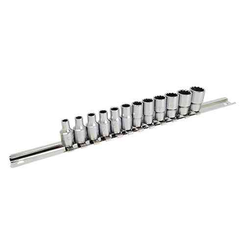 Набір головок на планці 12-гранні 1/4" 12ед. 4-13мм TOPTUL GAAQ0801U-12 Одеса