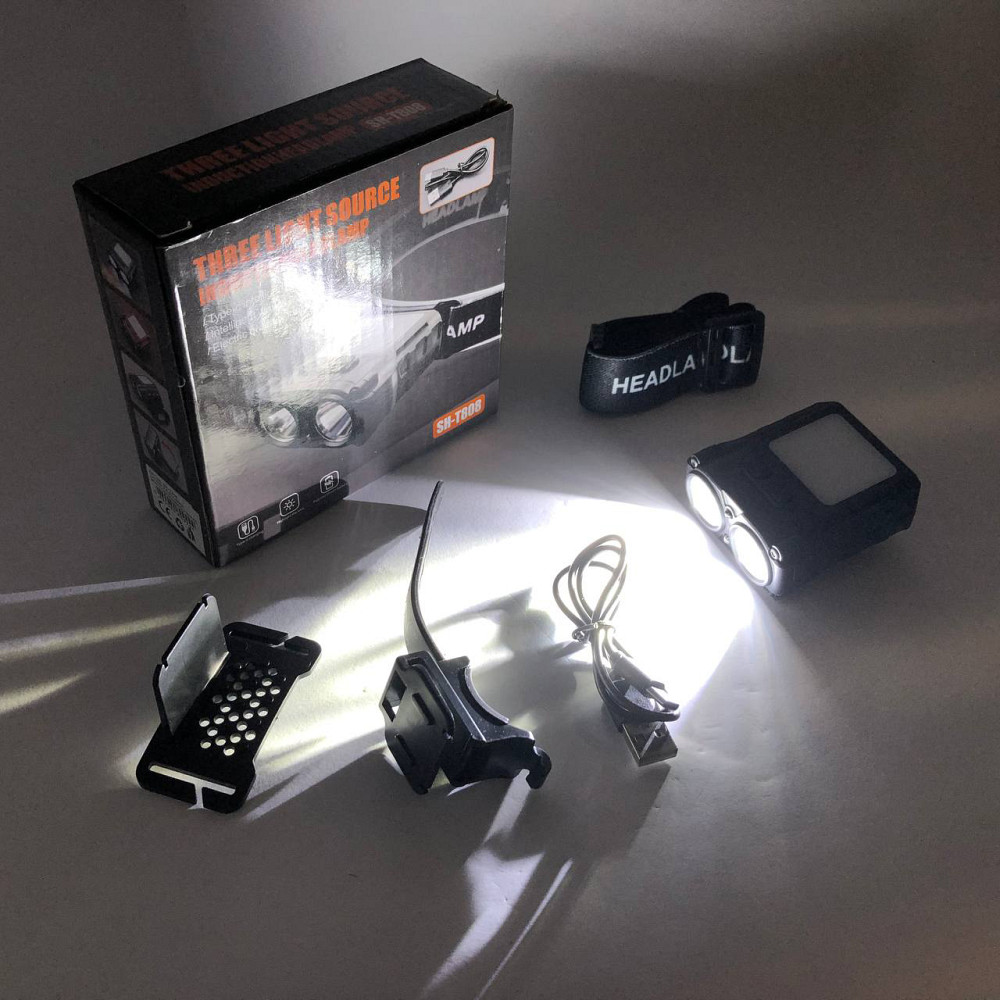 Налобный фонарь с удобным ремешком для головы, Фонарь на голову со встроенным аккумулятором UV-43 Ивано-Франковск - изображение 7