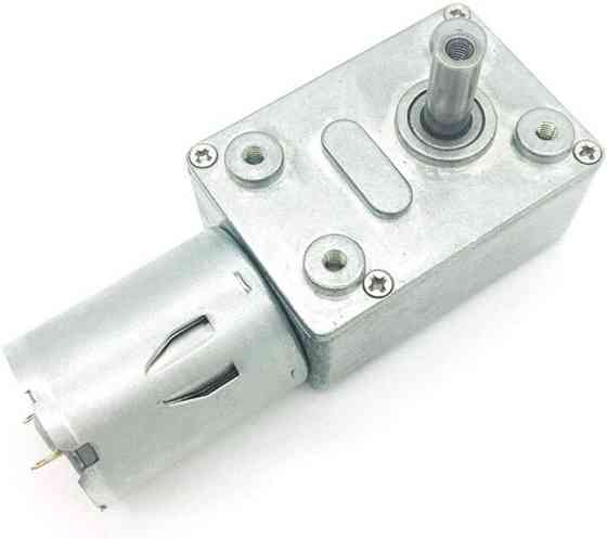 Мотор-редуктор черв’ячний JGY-370 12В 50 об/хв, двигун постійного струму з редуктором Київ