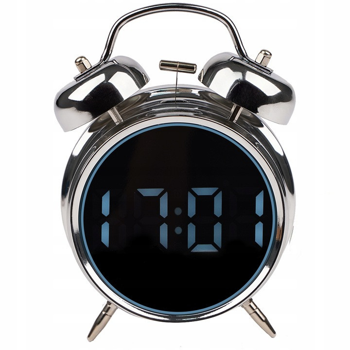 Цифровий годинник-будильник в ретро стилі з підставкою Izoxis (26337) Нововолинськ - фото 2