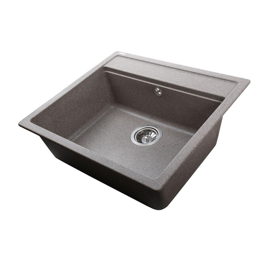 Гранітна мийка Globus Lux VOLTA мокко 570х510мм (000023501) Київ - фото 4