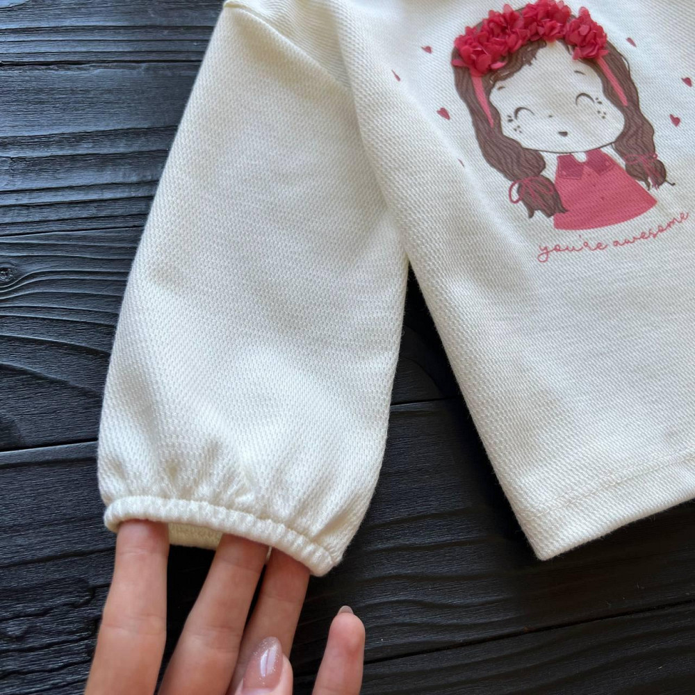 Дитяча кофта для Дівчата LC Waikiki Біла 12-18 міс (80-86 см) пакунок малюка Киев - изображение 4