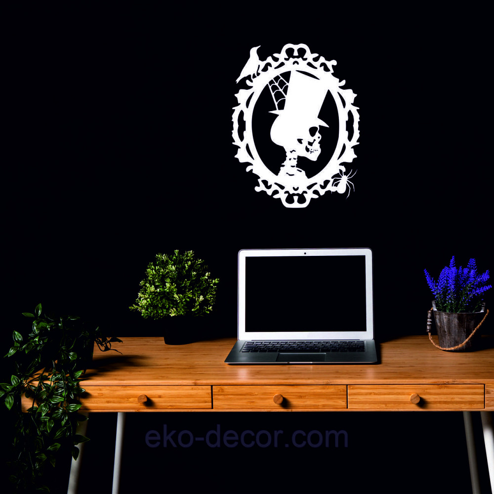 Декоративное настенное Панно «Скелет», Декор на стену 90*70 см, Белый Киев - изображение 7