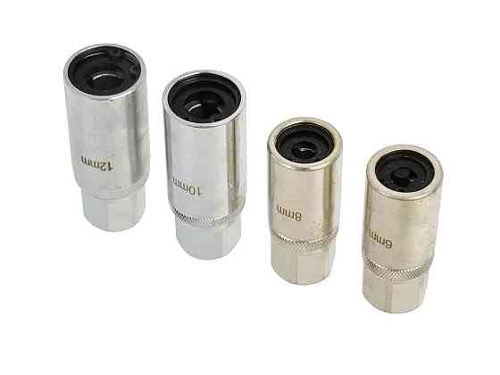 Набір Екстракторів "GeKo" для зламаних болтів та шпильок (6, 8 ,10, 12 мм), к-т 4 шт. [CrV 50BV30] під вороток 1/2" Стрий