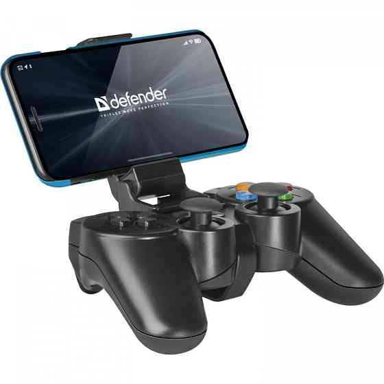 Беспроводной аккумуляторный геймпад Defender Crusher с холдером PC PS3 Android (17 кнопок) Винница