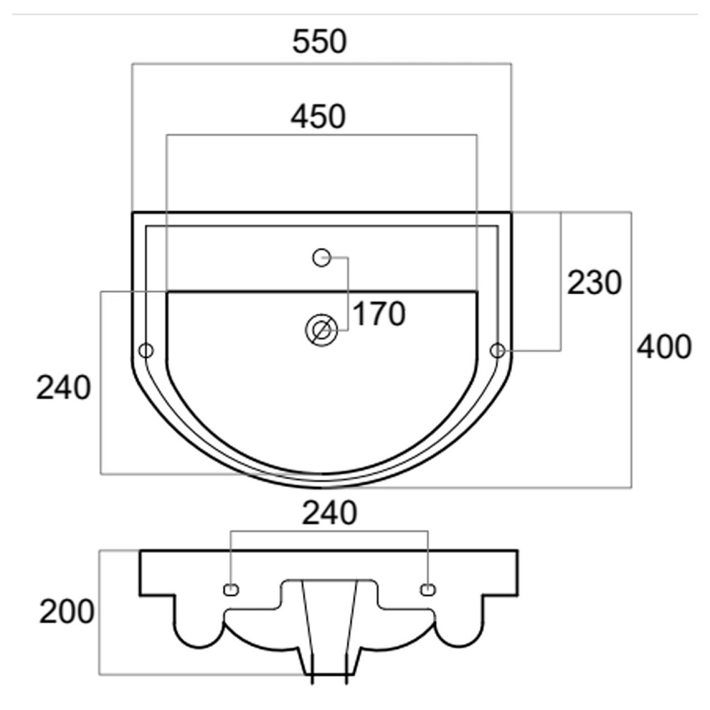 УМЫВАЛЬНИК RADO 55 WB-RA-55 (000031010) Киев - изображение 6