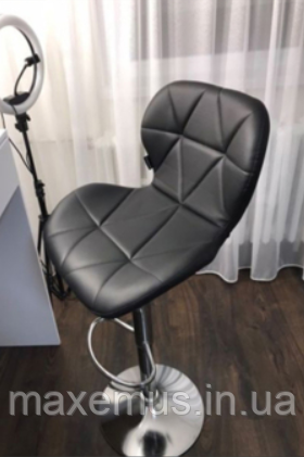 Барний стілець для барної стійки хокер з спинкою на кухню крісло барне високе Hoker еко шкіра B 087  Львів - фото 8