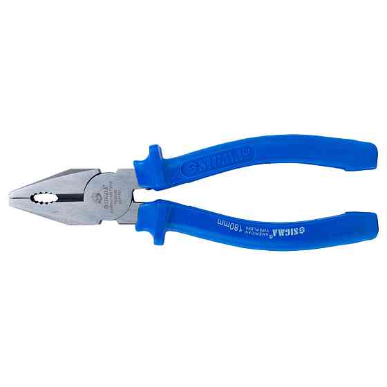 Sigma Плоскогубцы 180мм синие SIGMA (4341181) Коломыя