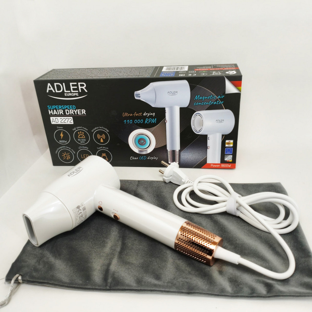 Фен для волос 2 режима температуры, Фен для эффективной укладки волос Функциональная щетка сушки MH-84 Львов - изображение 3