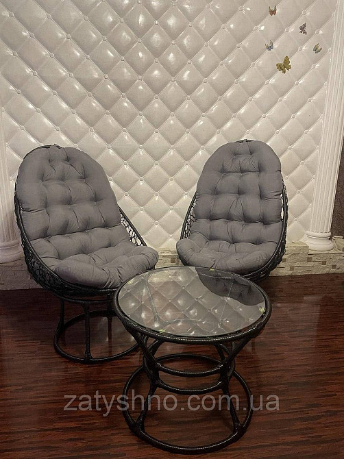 Балконні меблі з 2 кріслами та журнальним столом Київ - фото 7