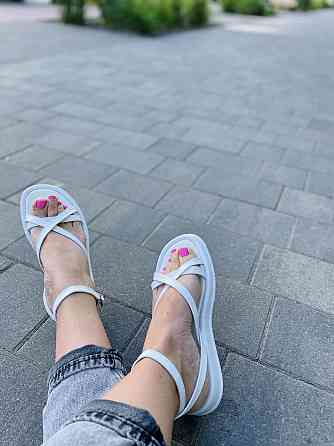 No brend Босоніжки жіночі 47 білі (літо, шкіра натуральна) (5252) 36-40 Коломия