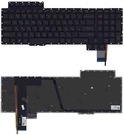 Клавиатура для ноутбука Asus ROG (G752) с подсветкой (Light), Black, (No Frame) RU Вінниця