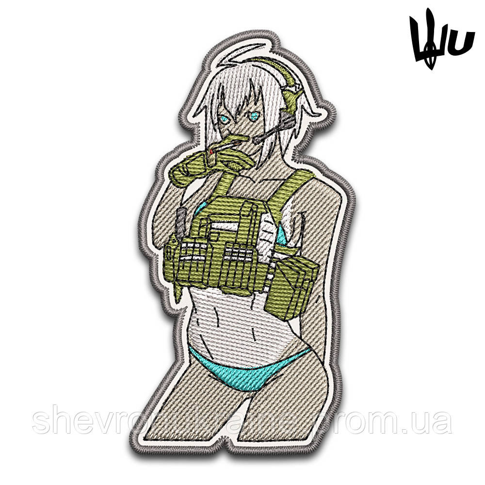 Шеврон под заказ АНИМЕ ТЯН (Срок изготовки 3-5 дней. На липучке) Размер 8.5x4.5см Киев - изображение 1