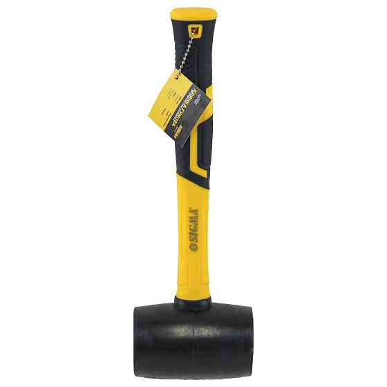 Sigma Киянка резиновая чёрная 450г фиберглассовая рукоятка SIGMA (4317361) Коломыя