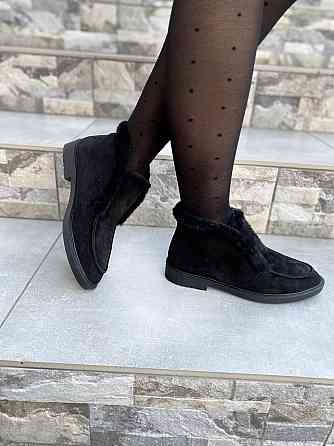 Daragani Черевики жіночі Daragani чорні натуральна замша зима 37-40р. (4245) Коломыя