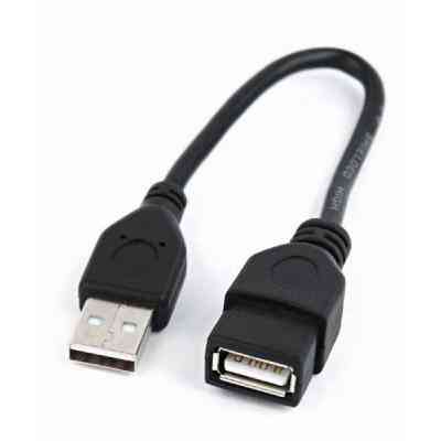 Дата кабель USB 2.0 AM/AF 0.15m Cablexpert (CCP-USB2-AMAF-0.15M) Винница