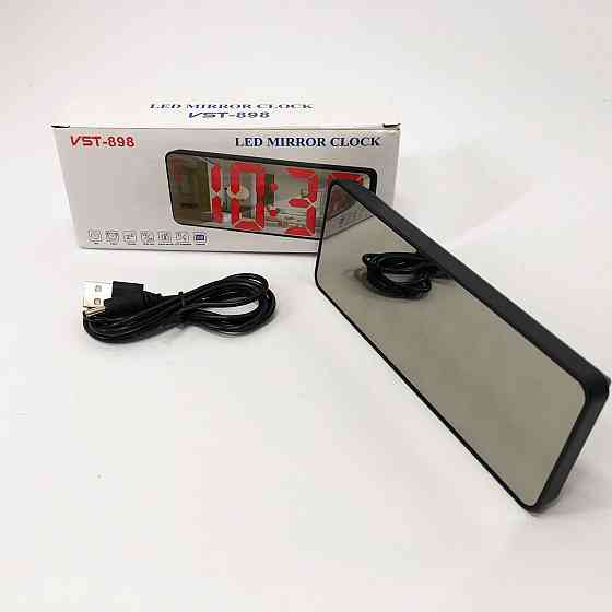 Часы сетевые электронные светящиеся настольные VST-898-4, Часы с подстветкой, Электронные часы YB-872 на стол Киев