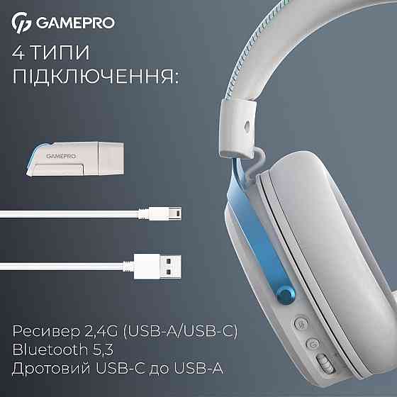 Гарнітура GamePro Asgard Skadi White (HSW191WB) ( 10139 ) Харьков