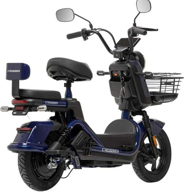 НОВИНКА 2026! Електровелосипед Crosser CR2 (800ВТ 60В 24Ан) - Синій Харків - фото 4