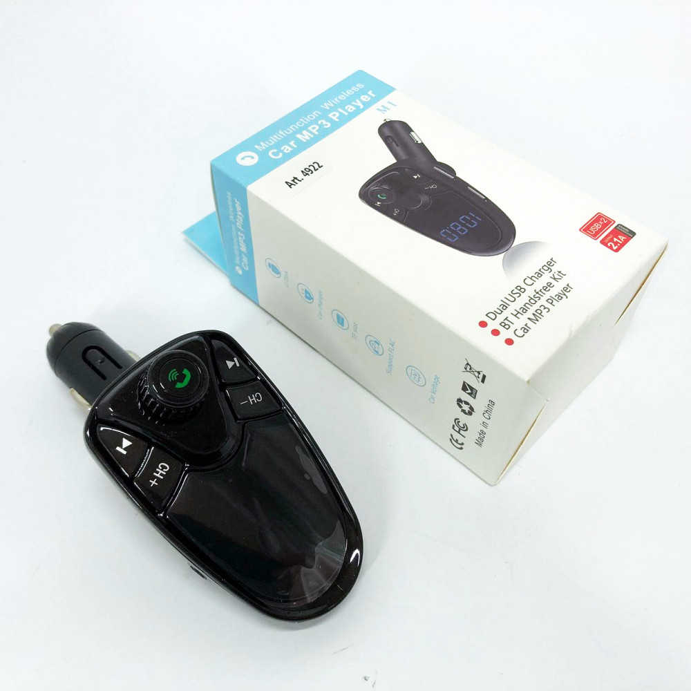 Адаптер в прикурювач для музики FM M1, Fm-модулятор хороший звук, FM-трансмітер з USB для автомобіля FT-68 Львів - фото 2