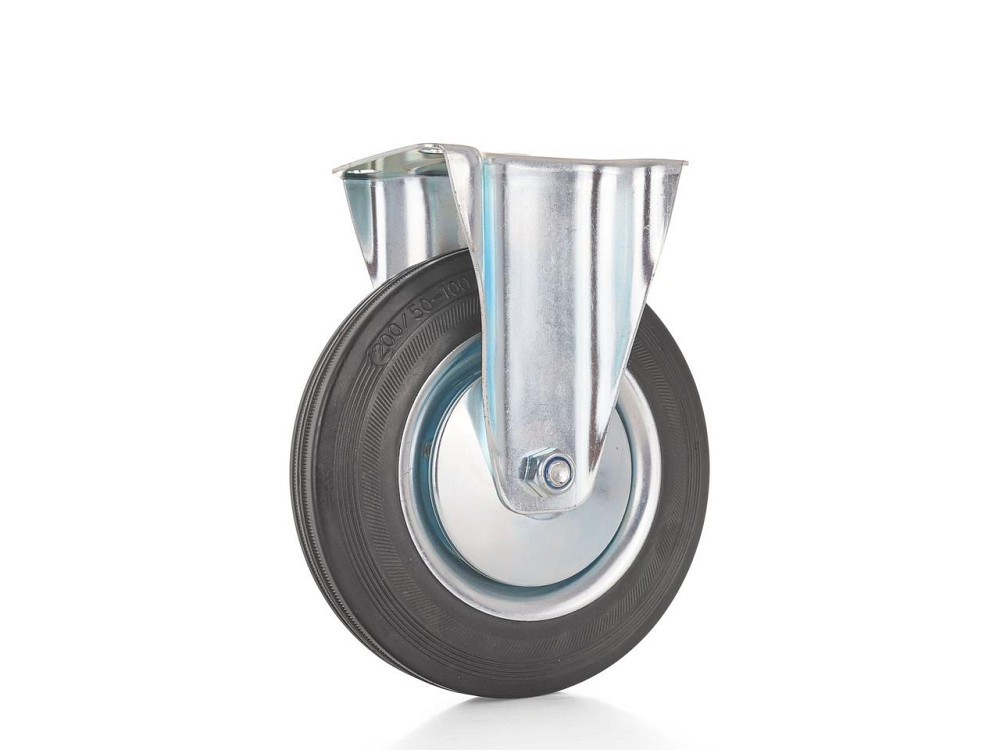 Колесо-блок "GeKo" на підшипнику металічне з гумою 200мм Киев - изображение 1