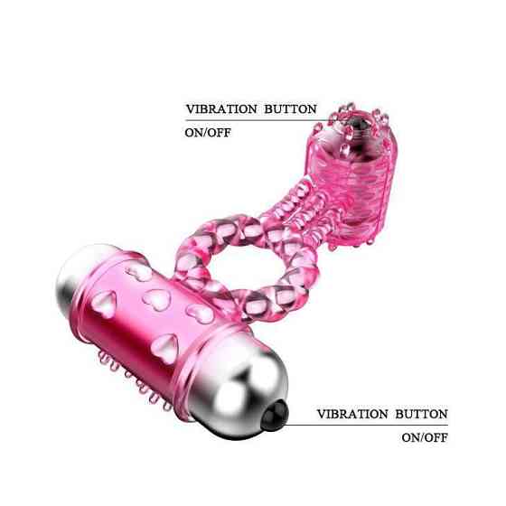 Эрекционное вибро кольцо с стимулятором клитора Sweet Vibration Ring, BI-014080 Sex Aura Киев
