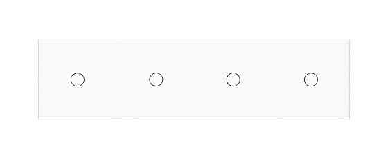 Розумний сенсорний ZigBee вимикач 4 сенсора (1-1-1-1) Livolo білий скло (VL-C704Z-11) Коломыя