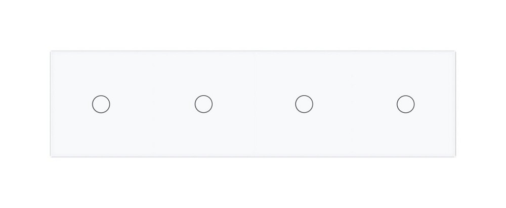 Розумний сенсорний ZigBee вимикач 4 сенсора (1-1-1-1) Livolo білий скло (VL-C704Z-11) Коломыя - изображение 2
